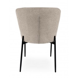 SILLA TAPIZADA EN POLIÉSTER ANTIMANCHAS ZOEY PARA COMEDOR ESTILO MODERNO