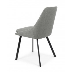SILLA TAPIZADA EN POLIÉSTER ANTIMANCHAS TYRA PARA COMEDOR DE ESTILO MODERNO