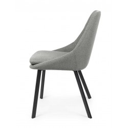 SILLA TAPIZADA EN POLIÉSTER ANTIMANCHAS TYRA PARA COMEDOR DE ESTILO MODERNO