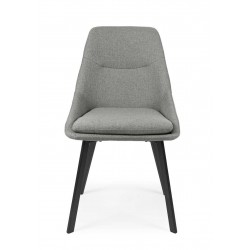 SILLA TAPIZADA EN POLIÉSTER ANTIMANCHAS TYRA PARA COMEDOR DE ESTILO MODERNO