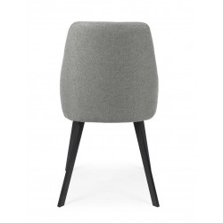 SILLA TAPIZADA EN POLIÉSTER ANTIMANCHAS TYRA PARA COMEDOR DE ESTILO MODERNO