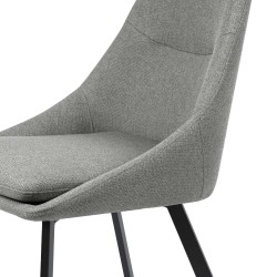 SILLA TAPIZADA EN POLIÉSTER ANTIMANCHAS TYRA PARA COMEDOR DE ESTILO MODERNO