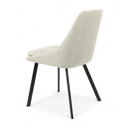 SILLA TAPIZADA EN POLIÉSTER ANTIMANCHAS TYRA PARA COMEDOR DE ESTILO MODERNO