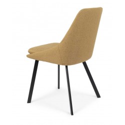 SILLA TAPIZADA EN POLIÉSTER ANTIMANCHAS TYRA PARA COMEDOR DE ESTILO MODERNO