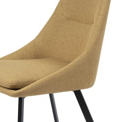 SILLA TAPIZADA EN POLIÉSTER ANTIMANCHAS TYRA PARA COMEDOR DE ESTILO MODERNO