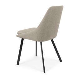 SILLA TAPIZADA EN POLIÉSTER ANTIMANCHAS TYRA PARA COMEDOR DE ESTILO MODERNO
