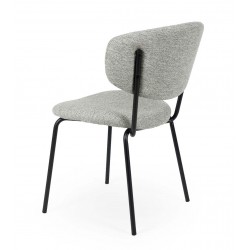 SILLA TAPIZADA EN POLIÉSTER ANTIMANCHAS VIGGA PARA COMEDOR DE ESTILO CONTEMPORÁNEO
