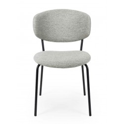 SILLA TAPIZADA EN POLIÉSTER ANTIMANCHAS VIGGA PARA COMEDOR DE ESTILO CONTEMPORÁNEO
