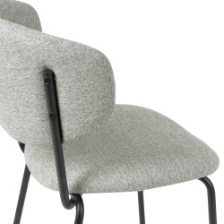 SILLA TAPIZADA EN POLIÉSTER ANTIMANCHAS VIGGA PARA COMEDOR DE ESTILO CONTEMPORÁNEO