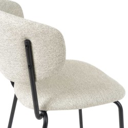 SILLA TAPIZADA EN POLIÉSTER ANTIMANCHAS VIGGA PARA COMEDOR DE ESTILO CONTEMPORÁNEO