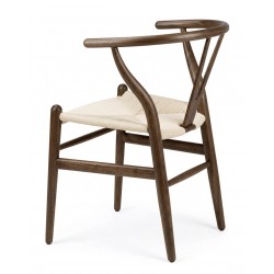 SILLA ADA DE HAYA CON EL ASIENTO DE ENEA NATURAL