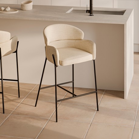 TABURETE TAPIZADO ANDER PARA ISLA DE COCINA DE ESTILO MODERNO