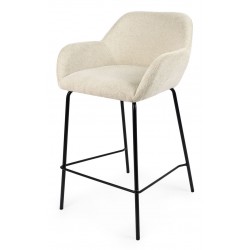 TABURETE TAPIZADO ANTIMANCHAS JACOB PARA ISLA DE COCINA DE ESTILO CONTEMPORÁNEO