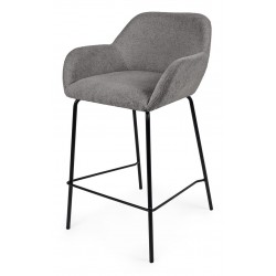 TABURETE TAPIZADO ANTIMANCHAS JACOB PARA ISLA DE COCINA DE ESTILO CONTEMPORÁNEO