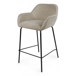 TABURETE TAPIZADO ANTIMANCHAS JACOB PARA ISLA DE COCINA DE ESTILO CONTEMPORÁNEO