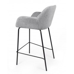 TABURETE TAPIZADO ANTIMANCHAS JACOB PARA ISLA DE COCINA DE ESTILO CONTEMPORÁNEO