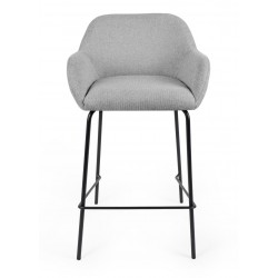 TABURETE TAPIZADO ANTIMANCHAS JACOB PARA ISLA DE COCINA DE ESTILO CONTEMPORÁNEO