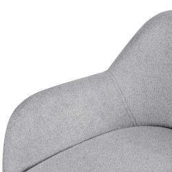 TABURETE TAPIZADO ANTIMANCHAS JACOB PARA ISLA DE COCINA DE ESTILO CONTEMPORÁNEO