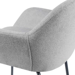 TABURETE TAPIZADO ANTIMANCHAS JACOB PARA ISLA DE COCINA DE ESTILO CONTEMPORÁNEO