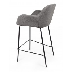 TABURETE TAPIZADO ANTIMANCHAS JACOB PARA ISLA DE COCINA DE ESTILO CONTEMPORÁNEO