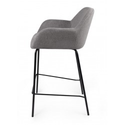 TABURETE TAPIZADO ANTIMANCHAS JACOB PARA ISLA DE COCINA DE ESTILO CONTEMPORÁNEO