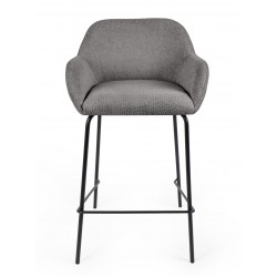 TABURETE TAPIZADO ANTIMANCHAS JACOB PARA ISLA DE COCINA DE ESTILO CONTEMPORÁNEO
