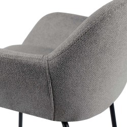 TABURETE TAPIZADO ANTIMANCHAS JACOB PARA ISLA DE COCINA DE ESTILO CONTEMPORÁNEO
