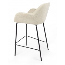 TABURETE TAPIZADO ANTIMANCHAS JACOB PARA ISLA DE COCINA DE ESTILO CONTEMPORÁNEO