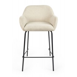 TABURETE TAPIZADO ANTIMANCHAS JACOB PARA ISLA DE COCINA DE ESTILO CONTEMPORÁNEO