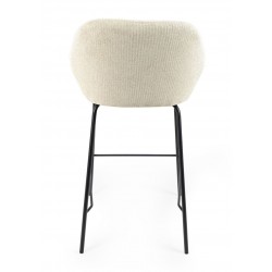 TABURETE TAPIZADO ANTIMANCHAS JACOB PARA ISLA DE COCINA DE ESTILO CONTEMPORÁNEO