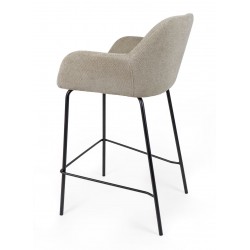 TABURETE TAPIZADO ANTIMANCHAS JACOB PARA ISLA DE COCINA DE ESTILO CONTEMPORÁNEO