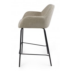 TABURETE TAPIZADO ANTIMANCHAS JACOB PARA ISLA DE COCINA DE ESTILO CONTEMPORÁNEO