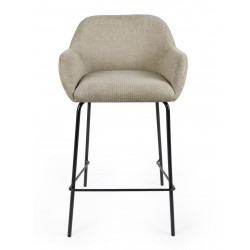 TABURETE TAPIZADO ANTIMANCHAS JACOB PARA ISLA DE COCINA DE ESTILO CONTEMPORÁNEO