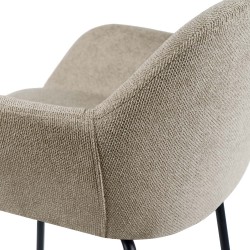 TABURETE TAPIZADO ANTIMANCHAS JACOB PARA ISLA DE COCINA DE ESTILO CONTEMPORÁNEO