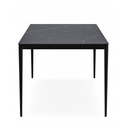 MESA DE COMEDOR PORCELÁNICA NEGRA ARYA PARA COMEDOR DE ESTILO MODERNO