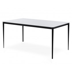MESA DE COMEDOR PORCELÁNICA BLANCA ARYA PARA COMEDOR DE ESTILO ACTUAL