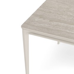 MESA DE COMEDOR PORCELÁNICA TRAVERTINO ARYA PARA COMEDOR DE ESTILO NATURAL