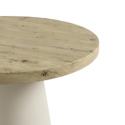 MESA DE COMEDOR REDONDA DE MELAMINA HOLLY PARA COMEDOR DE ESTILO CONTEMPORÁNEO