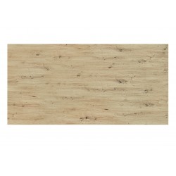 MESA DE COMEDOR RECTANGULAR DE MELAMINA SANDY CON BASE METÁLICA BEIGE DE ESTILO MODERNO