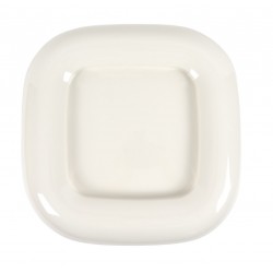 MESA AUXILIAR DE MDF CLAY EN COLOR BEIGE BRILLO PARA SALÓN DE ESTILO MODERNO