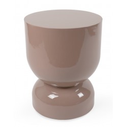 MESA AUXILIAR DE MDF LACADO BRILLO CONNOR PARA SALÓN DE ESTILO MODERNO