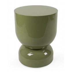 MESA AUXILIAR DE MDF LACADO BRILLO CONNOR PARA SALÓN DE ESTILO MODERNO