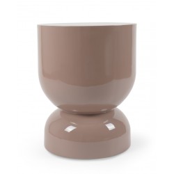 MESA AUXILIAR DE MDF LACADO BRILLO CONNOR PARA SALÓN DE ESTILO MODERNO