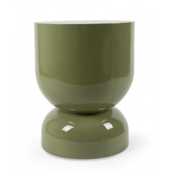 MESA AUXILIAR DE MDF LACADO BRILLO CONNOR PARA SALÓN DE ESTILO MODERNO