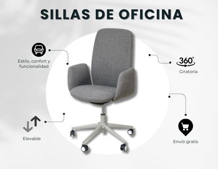 Sillas de oficina que combinan estilo, confort y funcionalidad